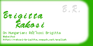 brigitta rakosi business card